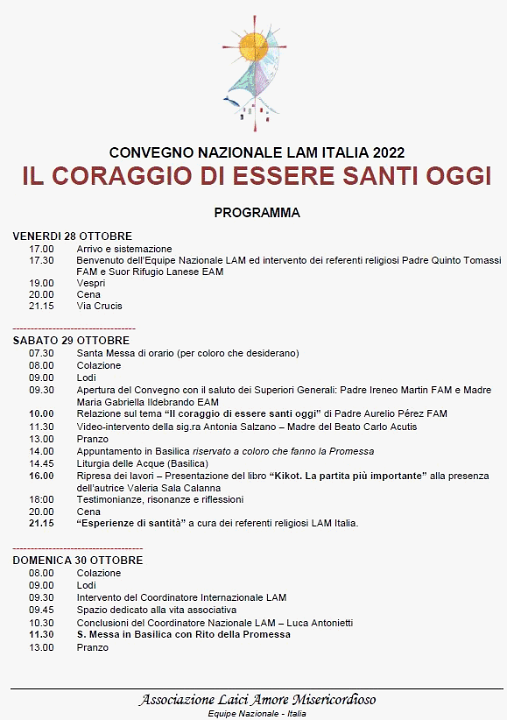 2022 programma convegno